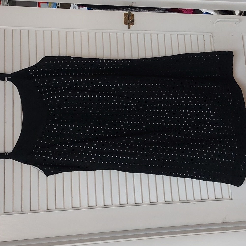 Cute Roxy sundress size large this dress has a liner underneath the black part - Picture 2 of 11